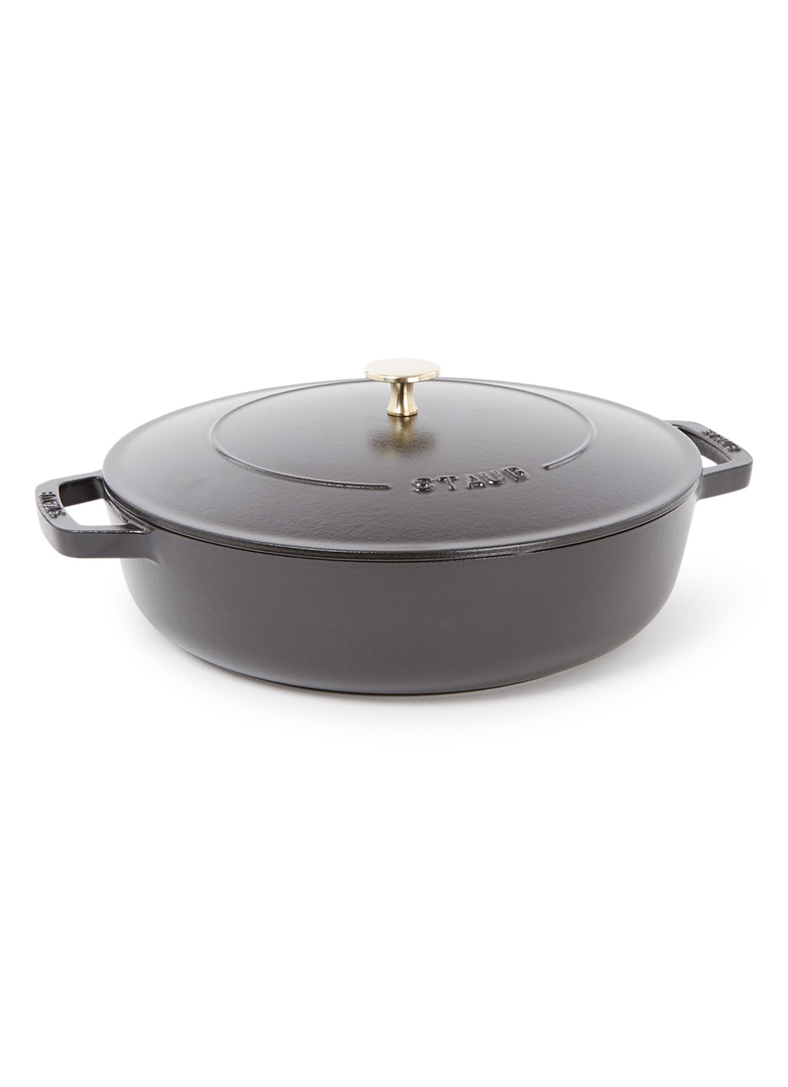 Staub Sauteerpan  Ø28 cm - voorkant zwart