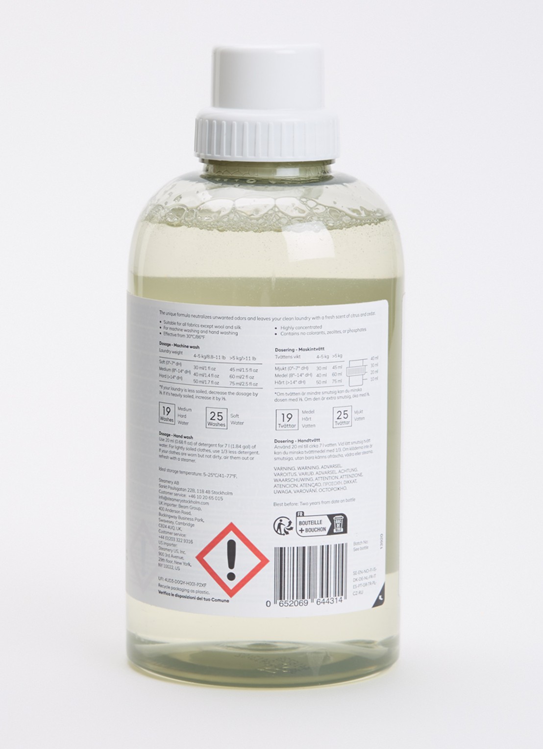 Steamery Active wasmiddel 750 ml - voorkant 2 undefined