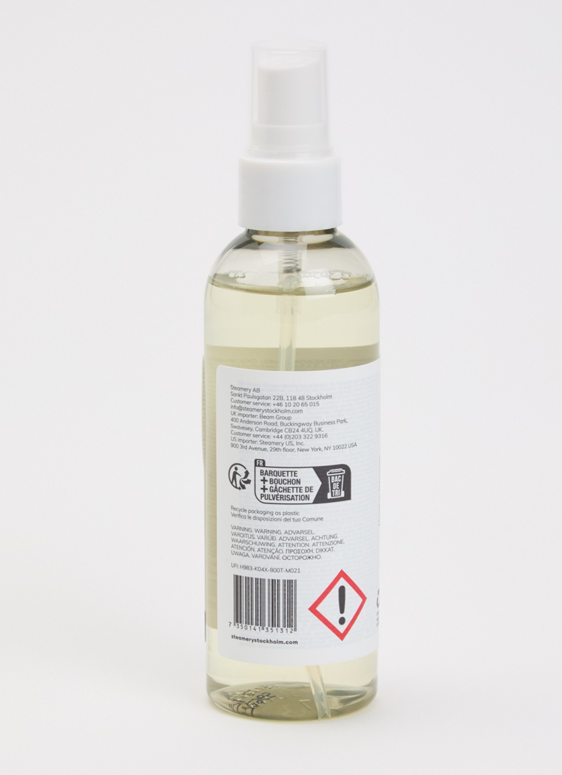 Steamery Sandalwood textielspray 100 ml - voorkant 2 undefined
