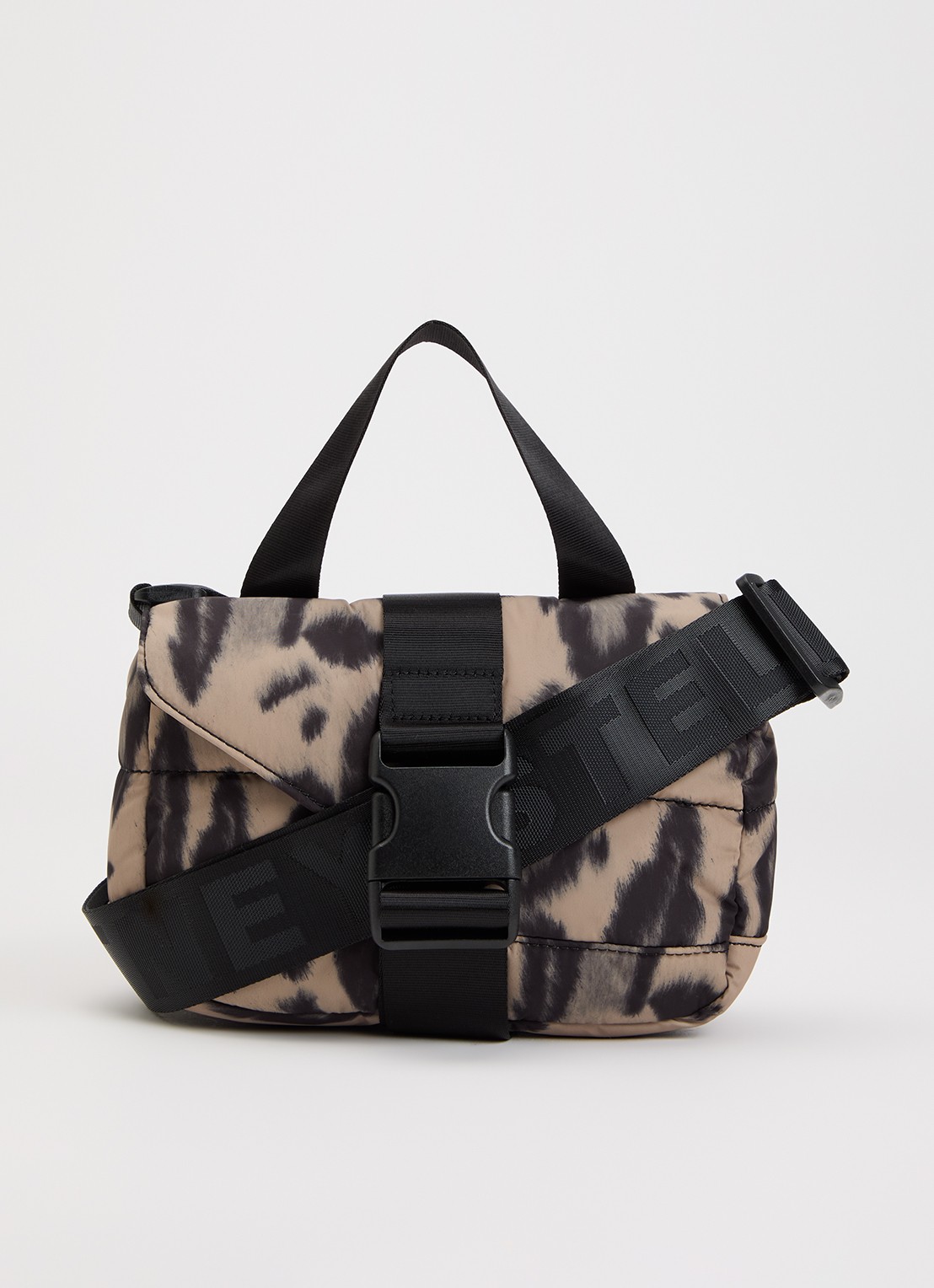 Stella McCartney Crossbodytas met verstelbare schouderriem - voorkant beige