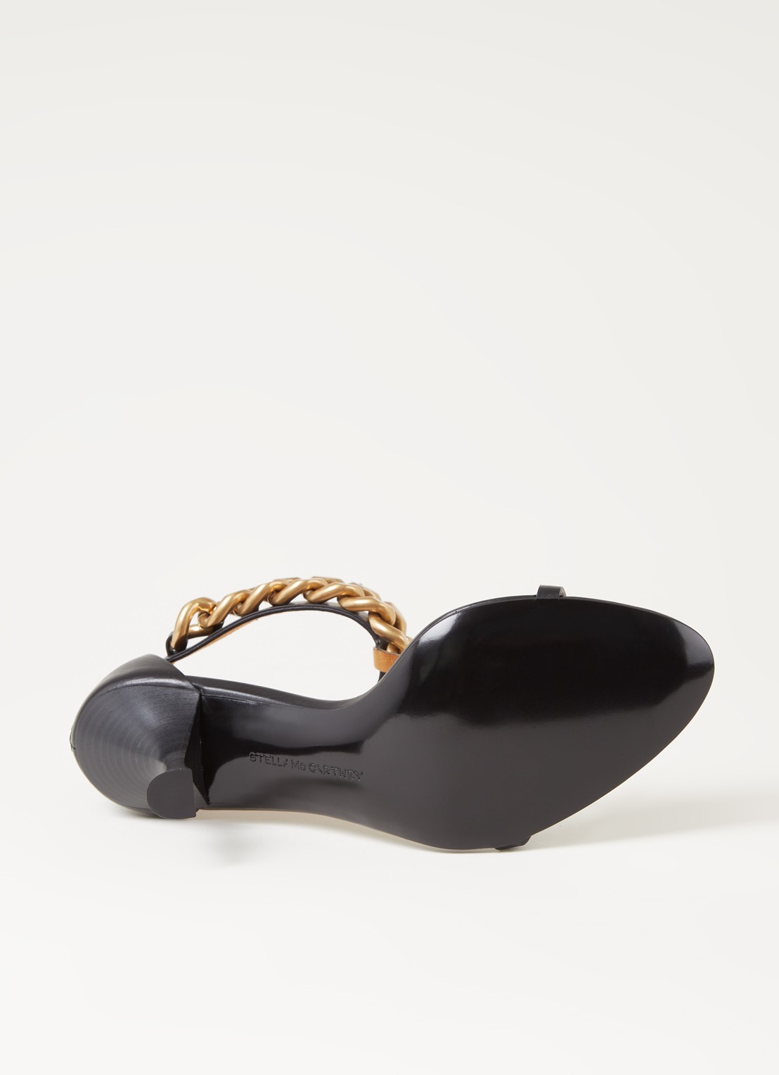 Stella McCartney Falabella sandalette van leer - detail 5 zwart