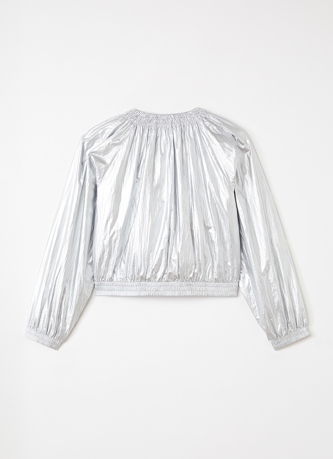 Stella McCartney Jack met metallic finish - achterkant 3 zilver