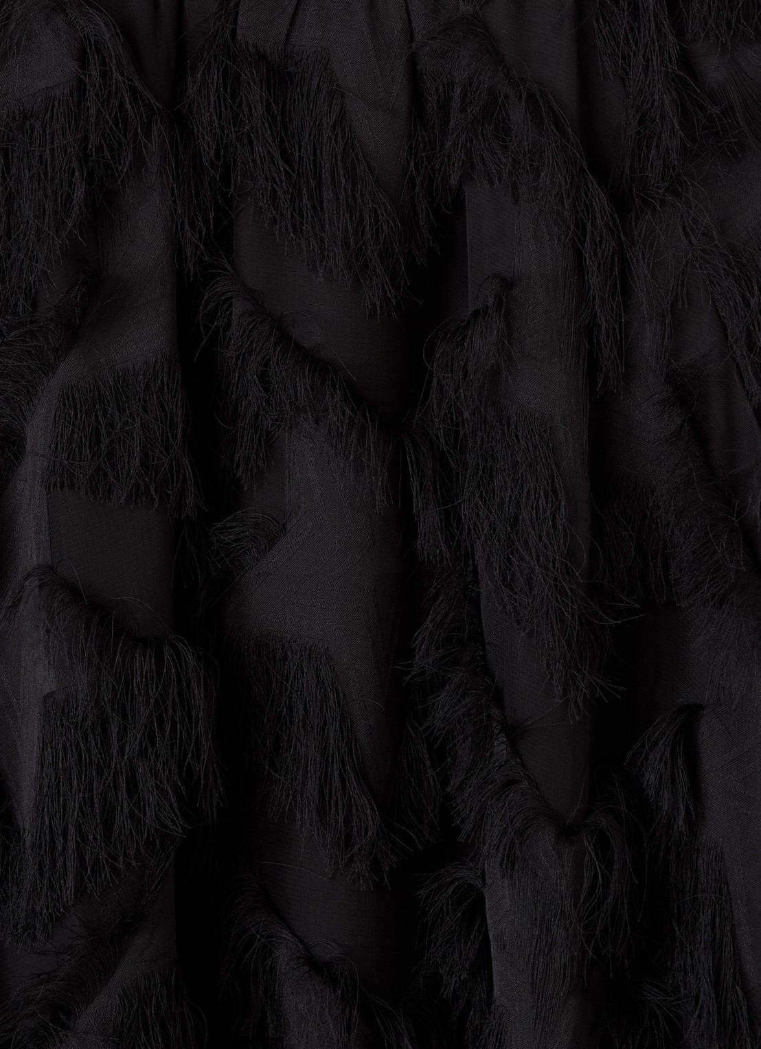 Stella McCartney Jurk met franjes - detail zwart
