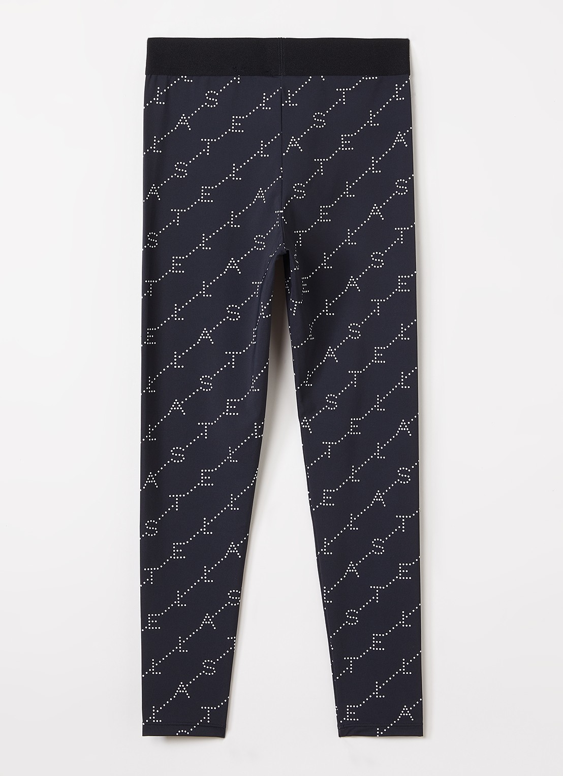 Stella McCartney Legging met logoprint - voorkant 2 zwart