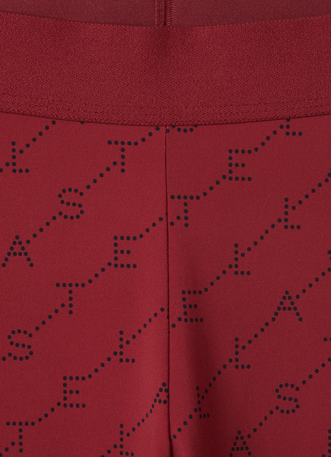 Stella McCartney Legging met print - detail donkerrood