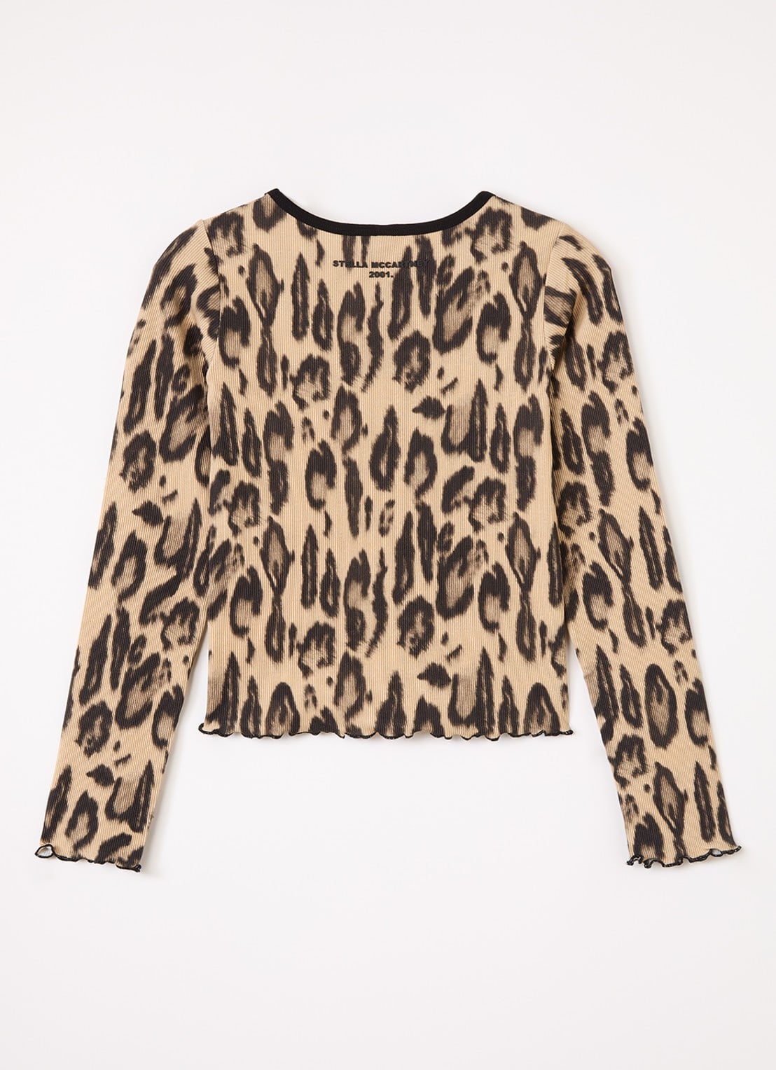 Stella McCartney Longsleeve met panterprint - voorkant 2 bruin