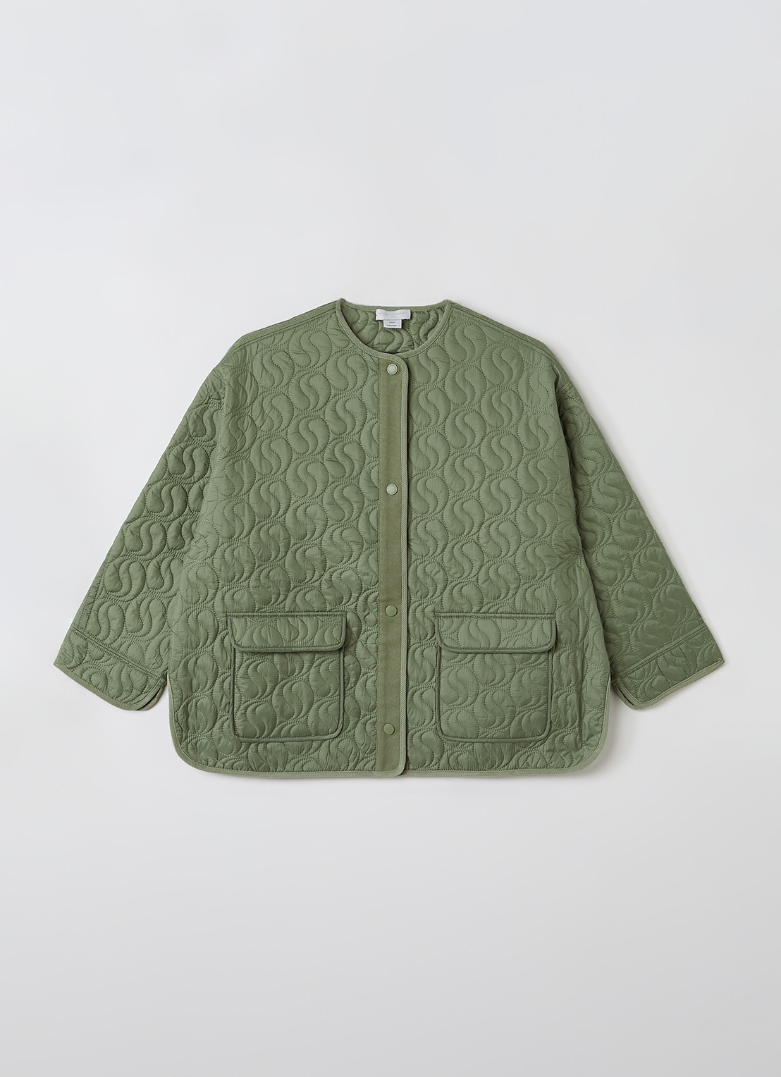 Stella McCartney Outdoor jack met klepzakken - voorkant mosgroen