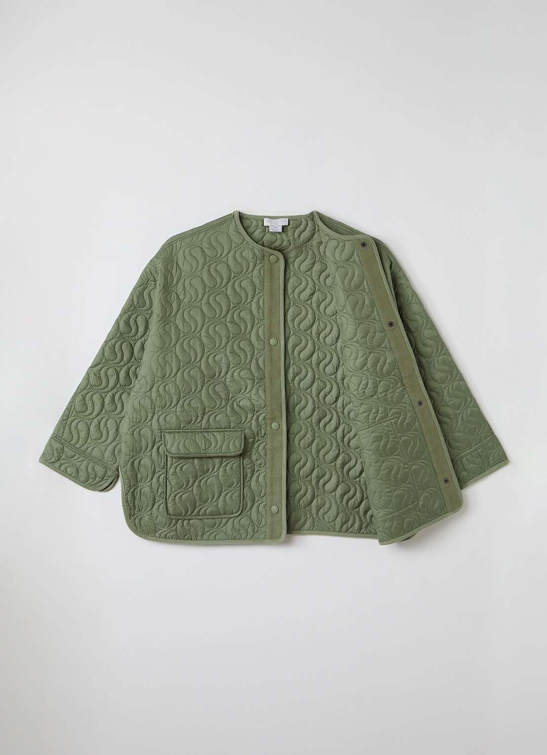 Stella McCartney Outdoor jack met klepzakken - voorkant 2 mosgroen