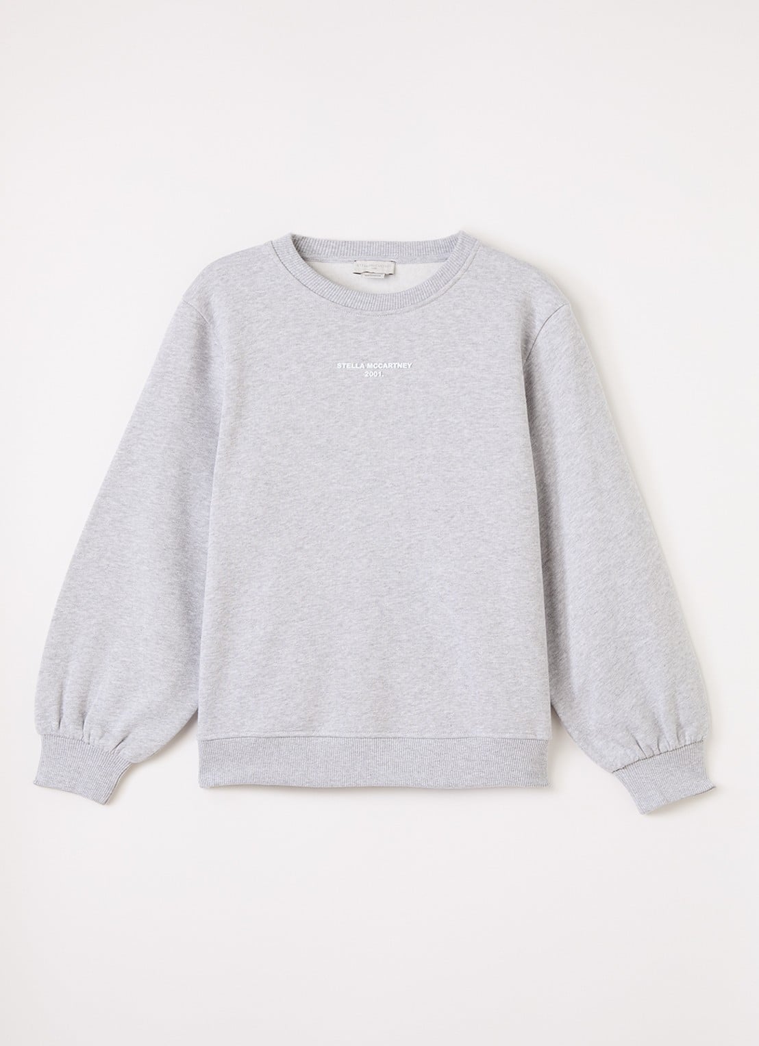 Stella McCartney Sweater met logo - voorkant grijs