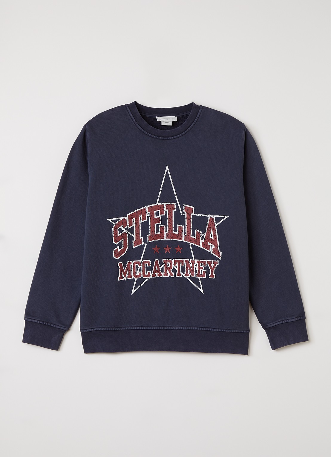 Stella McCartney Sweater met logoprint - voorkant 2 indigo