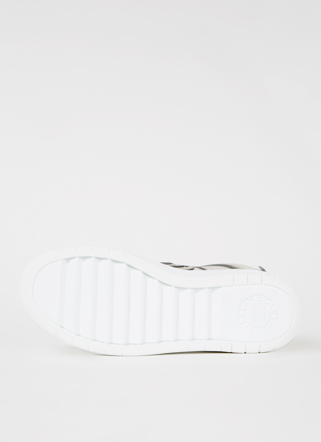 Stella McCartney Wrinkly sneaker met metallic finish - detail 8 zilver