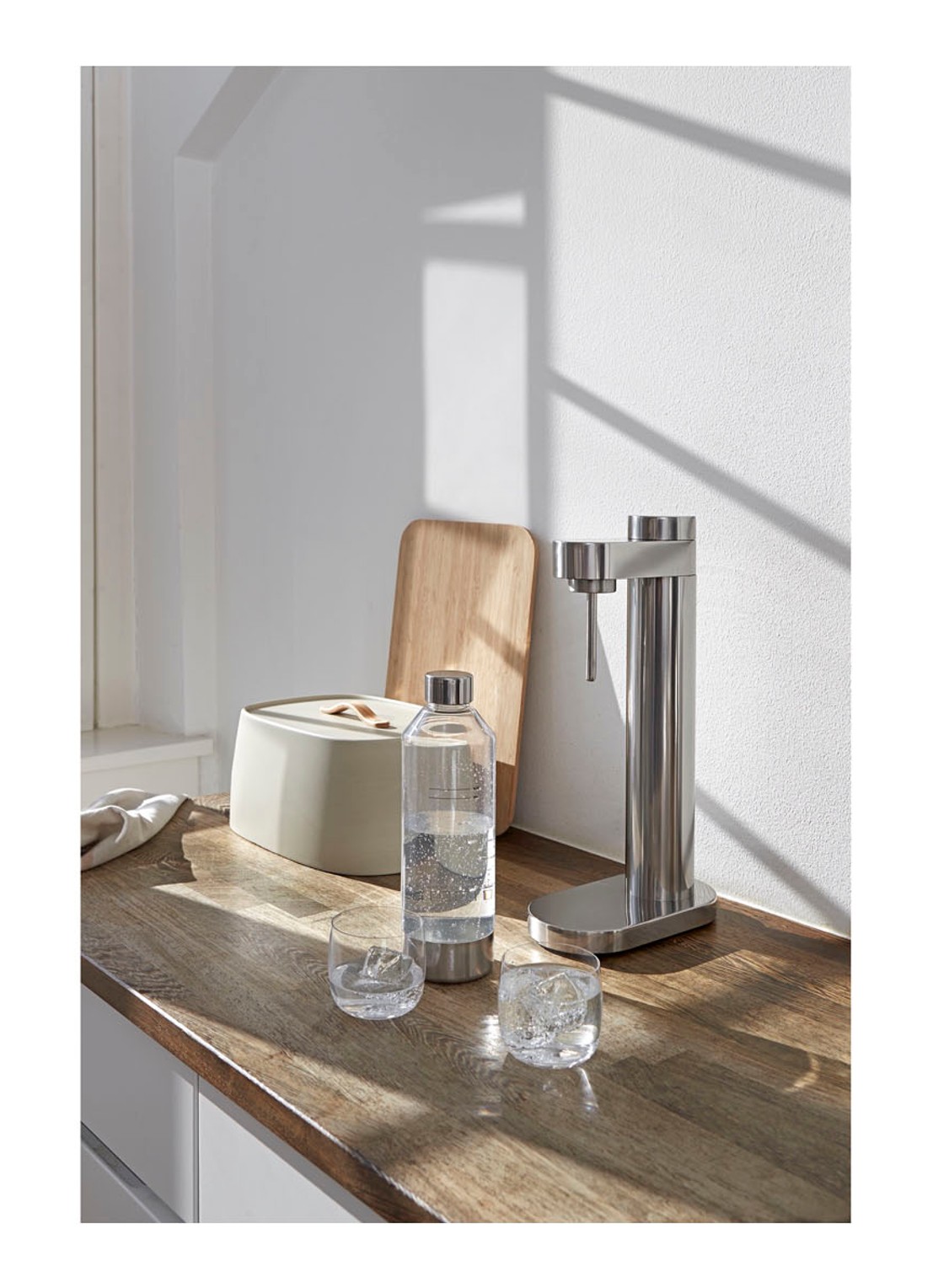 Stelton Brus bruiswatertoestel - detail zilver