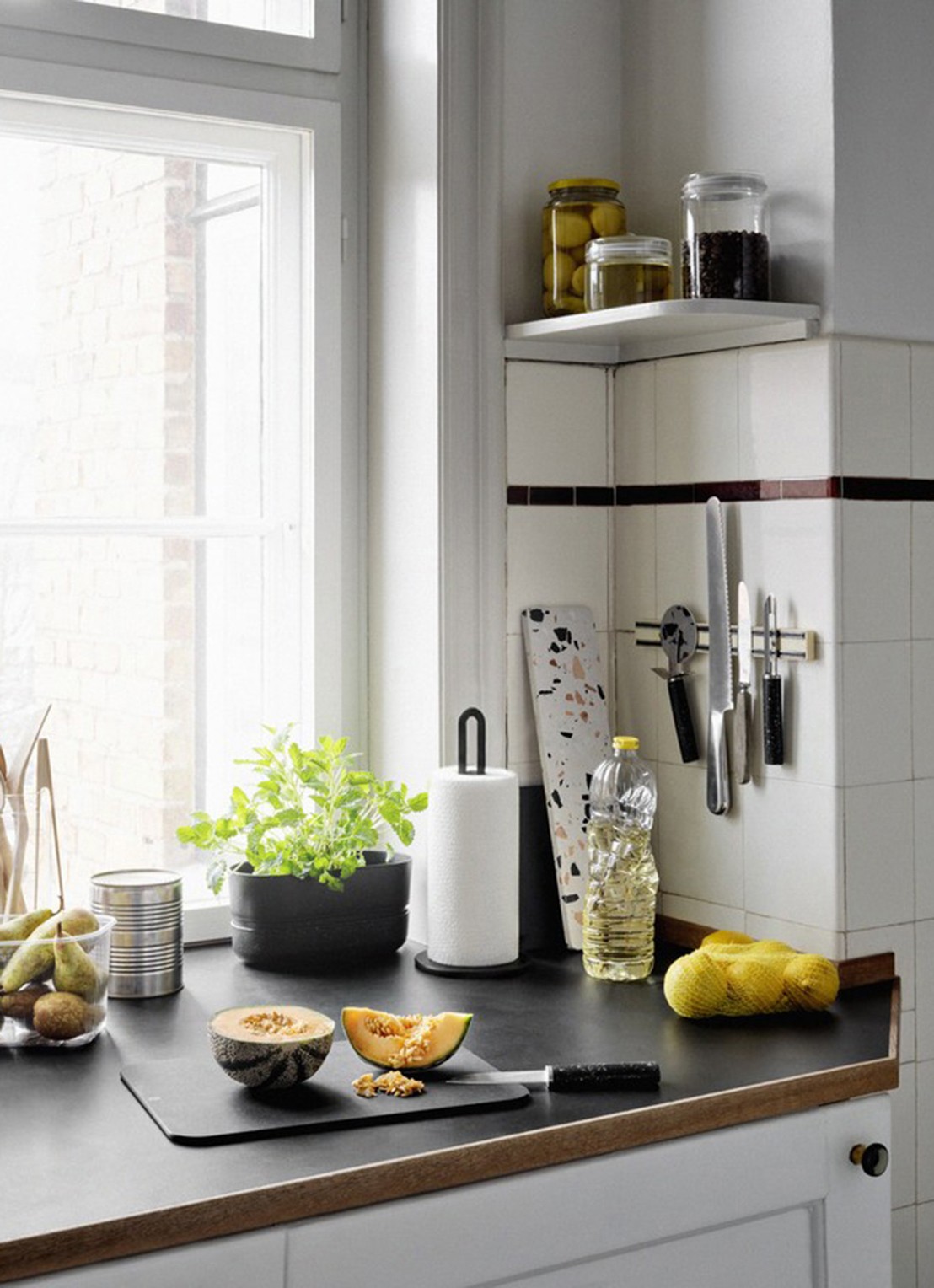 Stelton Cut-It snijplank set van 2 - detail 3 zwart