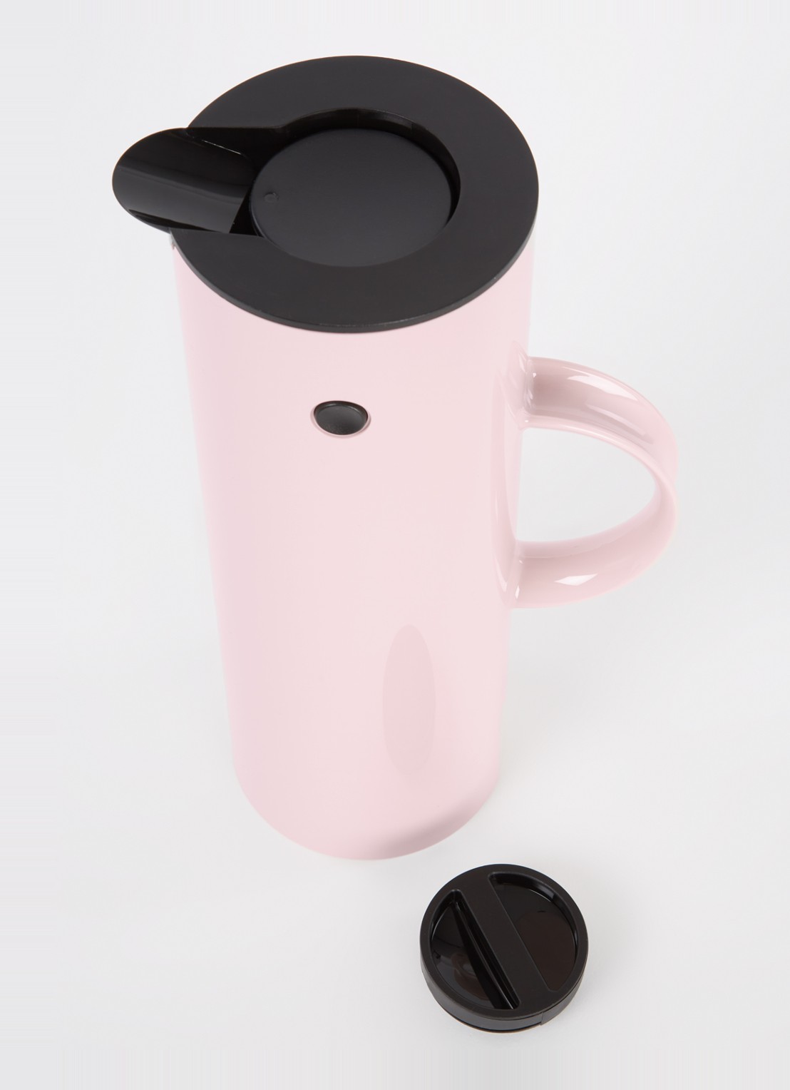 Stelton EM77 thermoskan 1 liter - voorkant 2 lichtroze