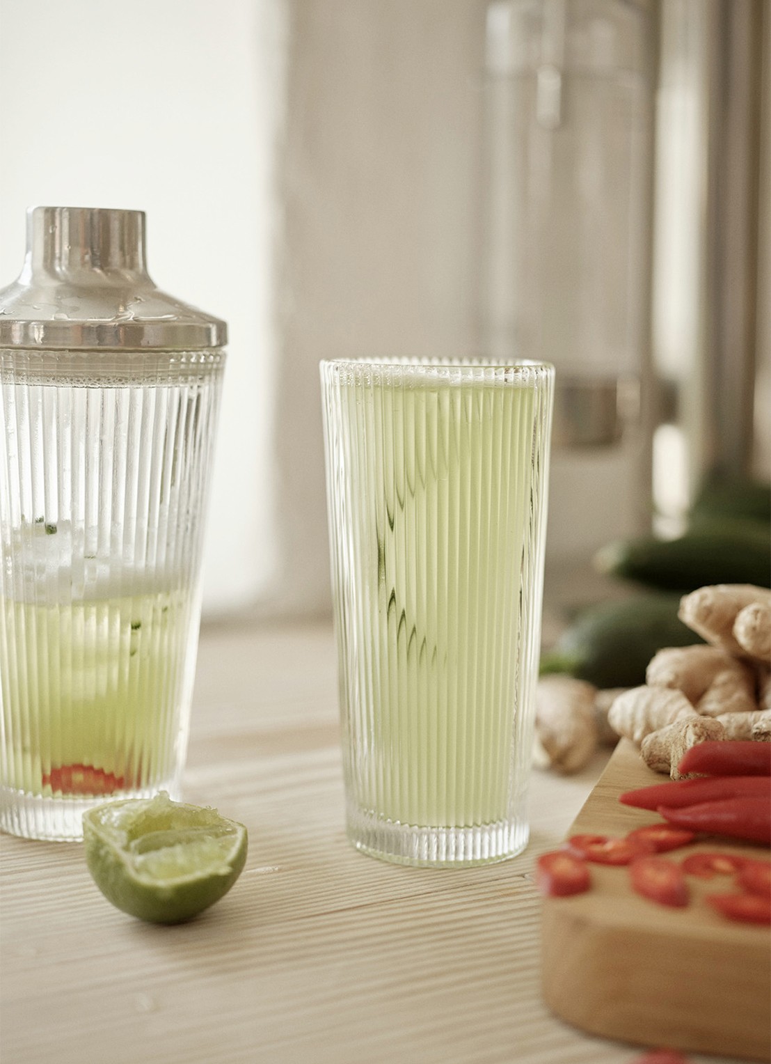 Stelton Pilastro drinkglas 30 cl set van 4 - achterkant 3 transparant