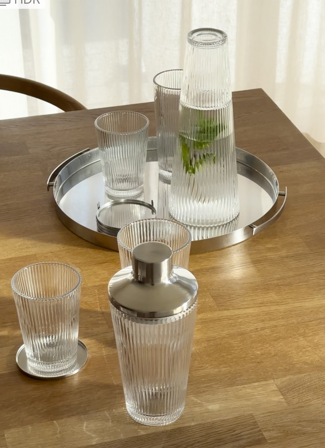 Stelton Pilastro glas 35 cl set van 4 - detail 6 transparant