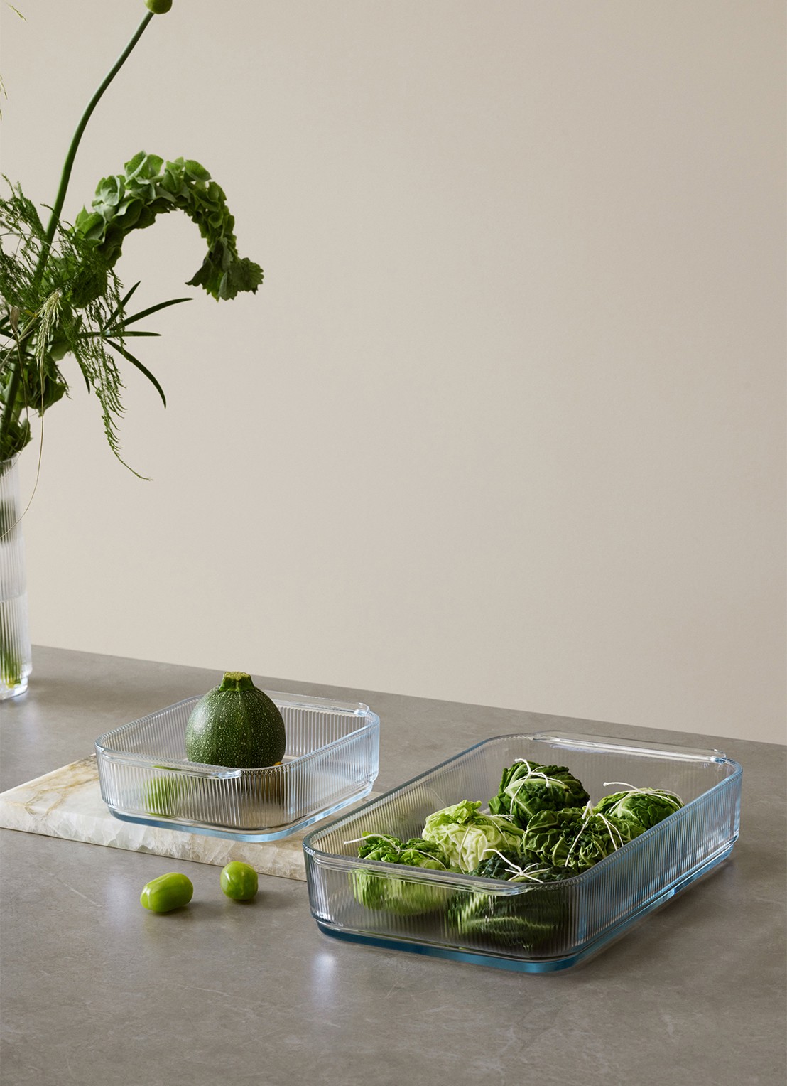 Stelton Pilastro ovenschaal 19,7 cm - detail transparant