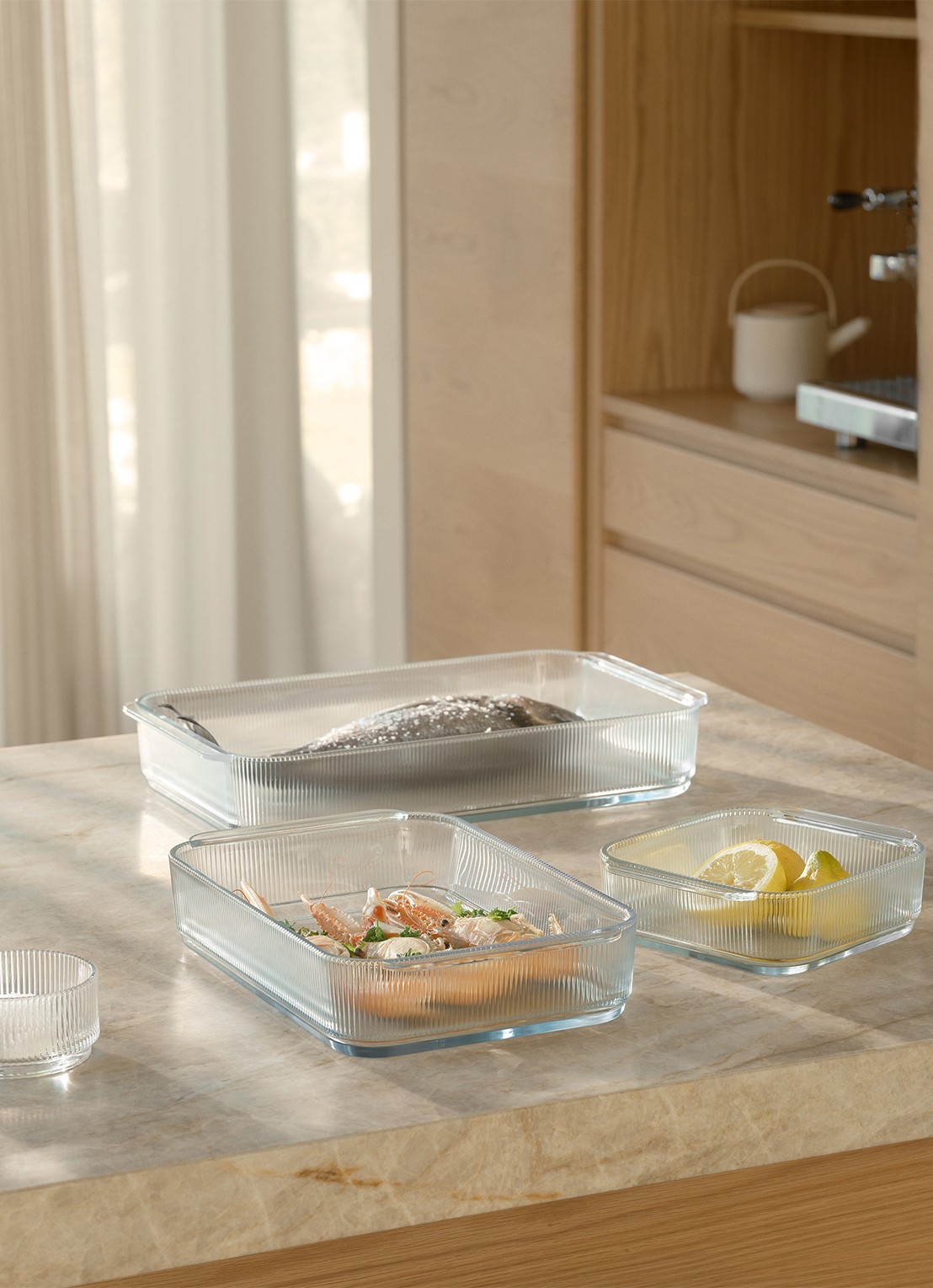 Stelton Pilastro ovenschaal 40,8 cm - voorkant 2 transparant