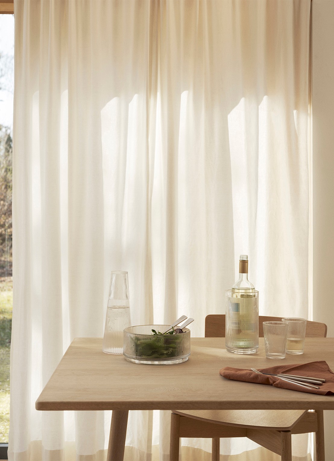 Stelton Pilastro serveerschaal 21 cm - voorkant 3 transparant