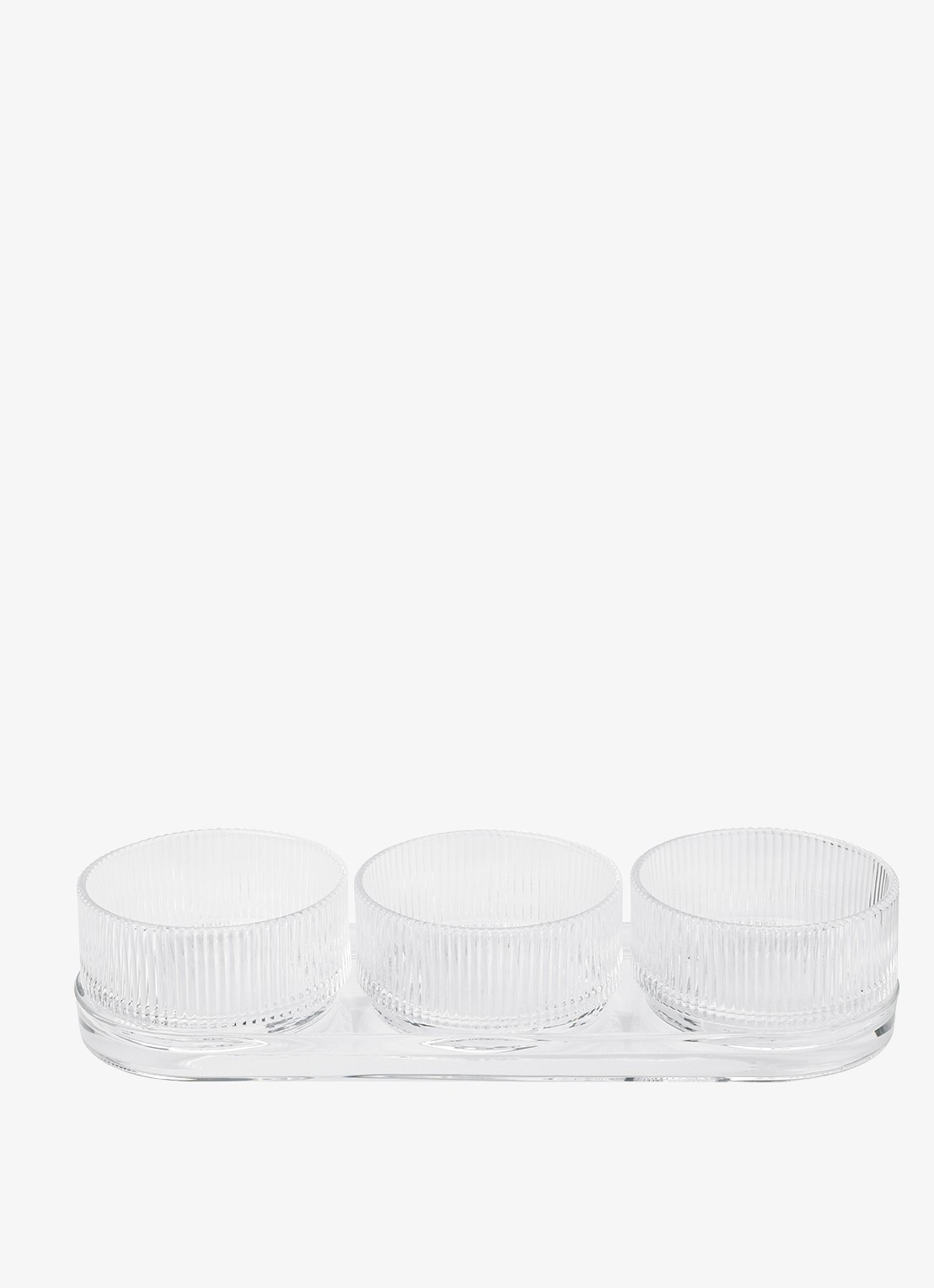 Stelton Pilastro tapas serviesset 4-delig - voorkant transparant