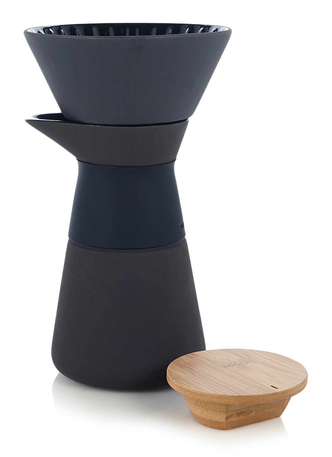 Stelton Theo koffiemaker - voorkant zwart