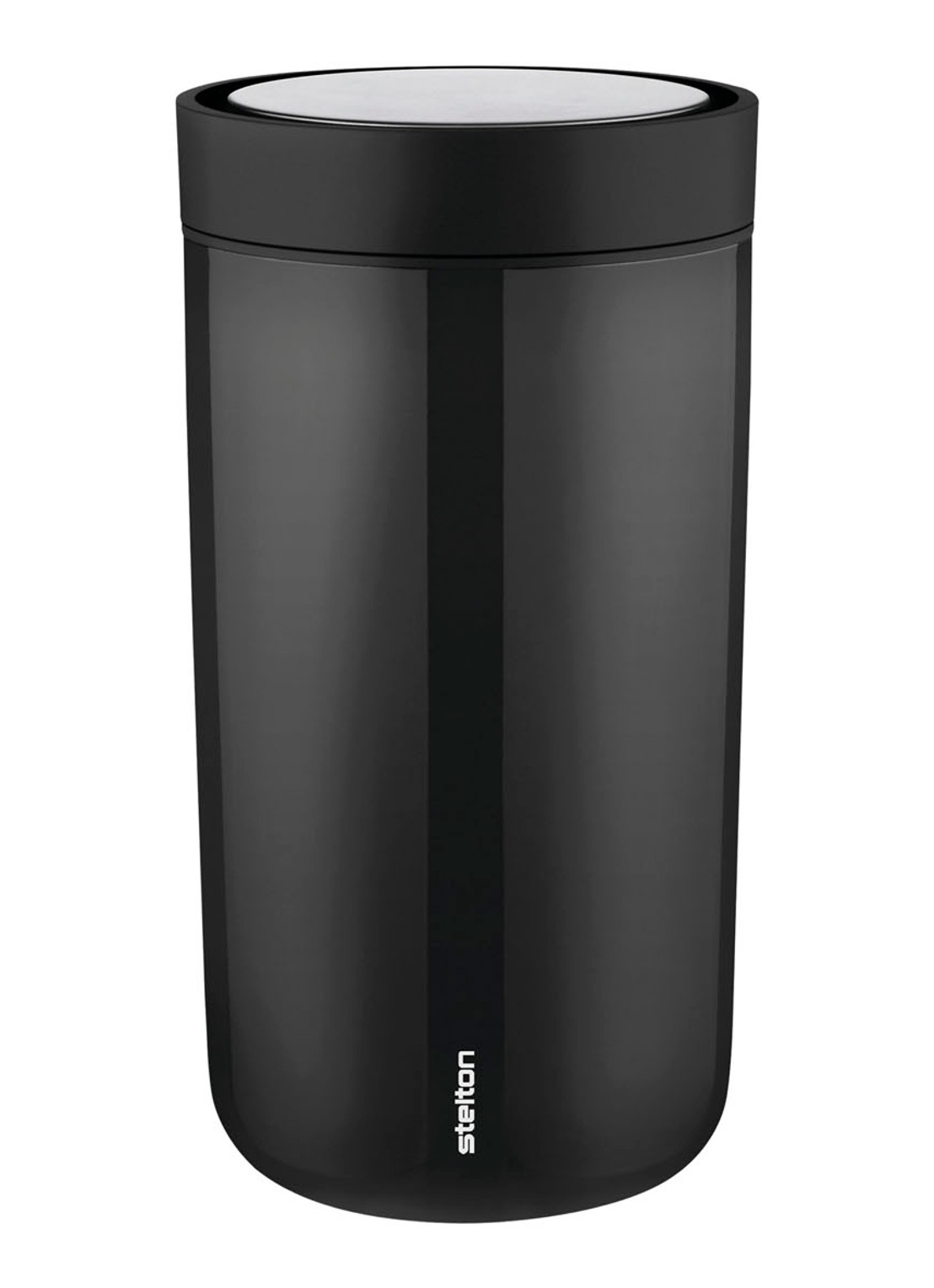 Stelton To go click thermosbeker 20 cl - voorkant zwart