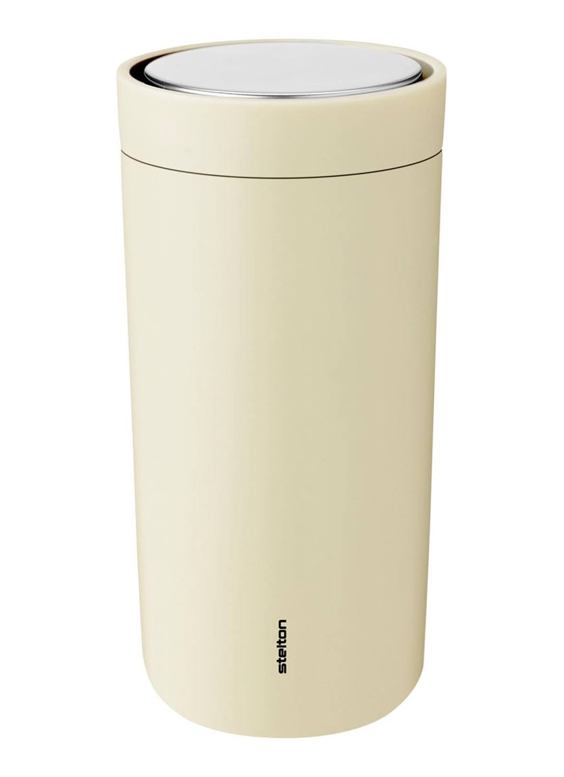 Stelton To go click thermosbeker 40 cl - voorkant 2 vanilliegeel