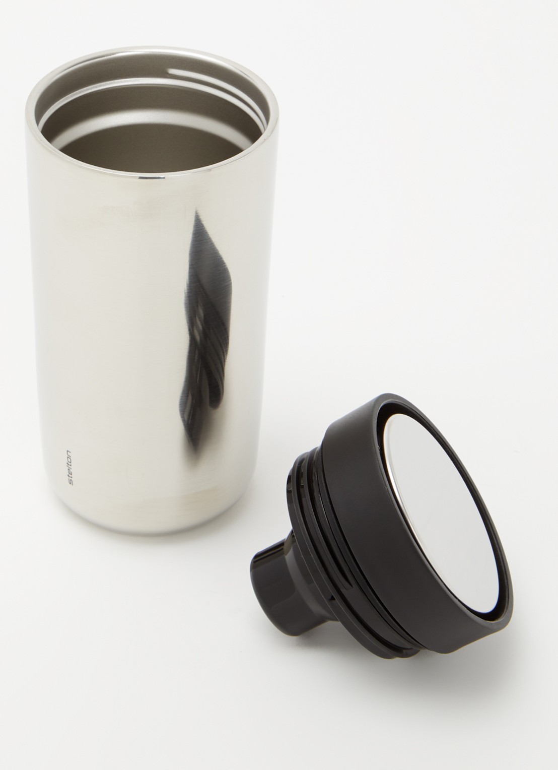 Stelton To Go Click thermosbeker 40 cl - voorkant 2 metallic