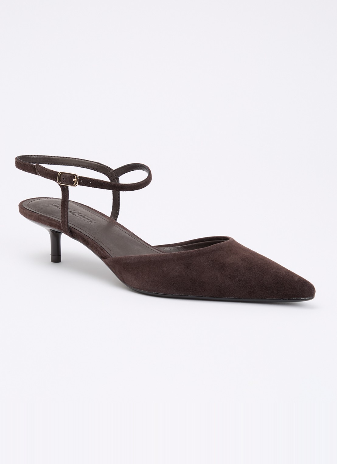 Steve Madden Adelaide slingback van suède  - voorkant 5 bruin