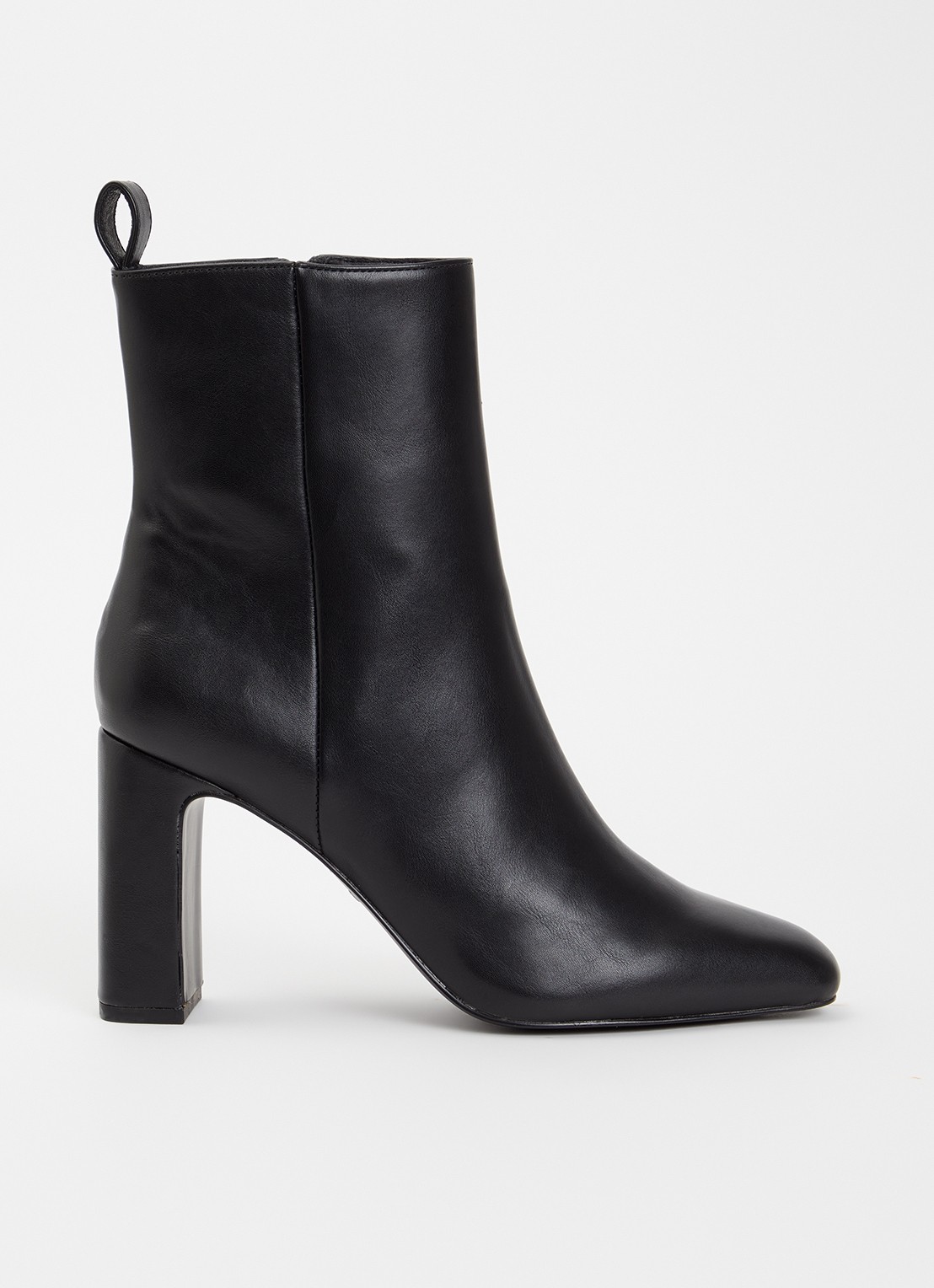 Steve Madden Adelisa enkellaarsje - voorkant 3 zwart