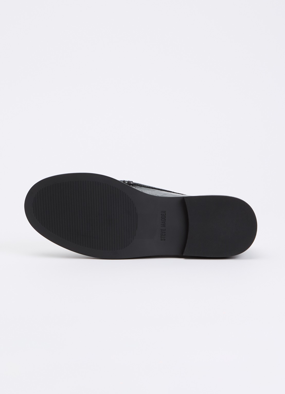 Steve Madden Adison loafer van suède met panterprint - detail 3 zwart