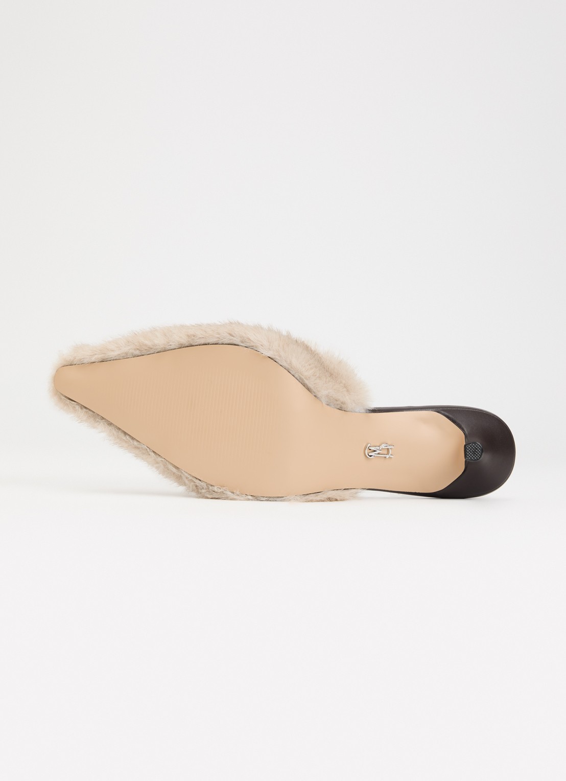 Steve Madden Alexi-F muiltje van imitatiebont - detail 5 grijs