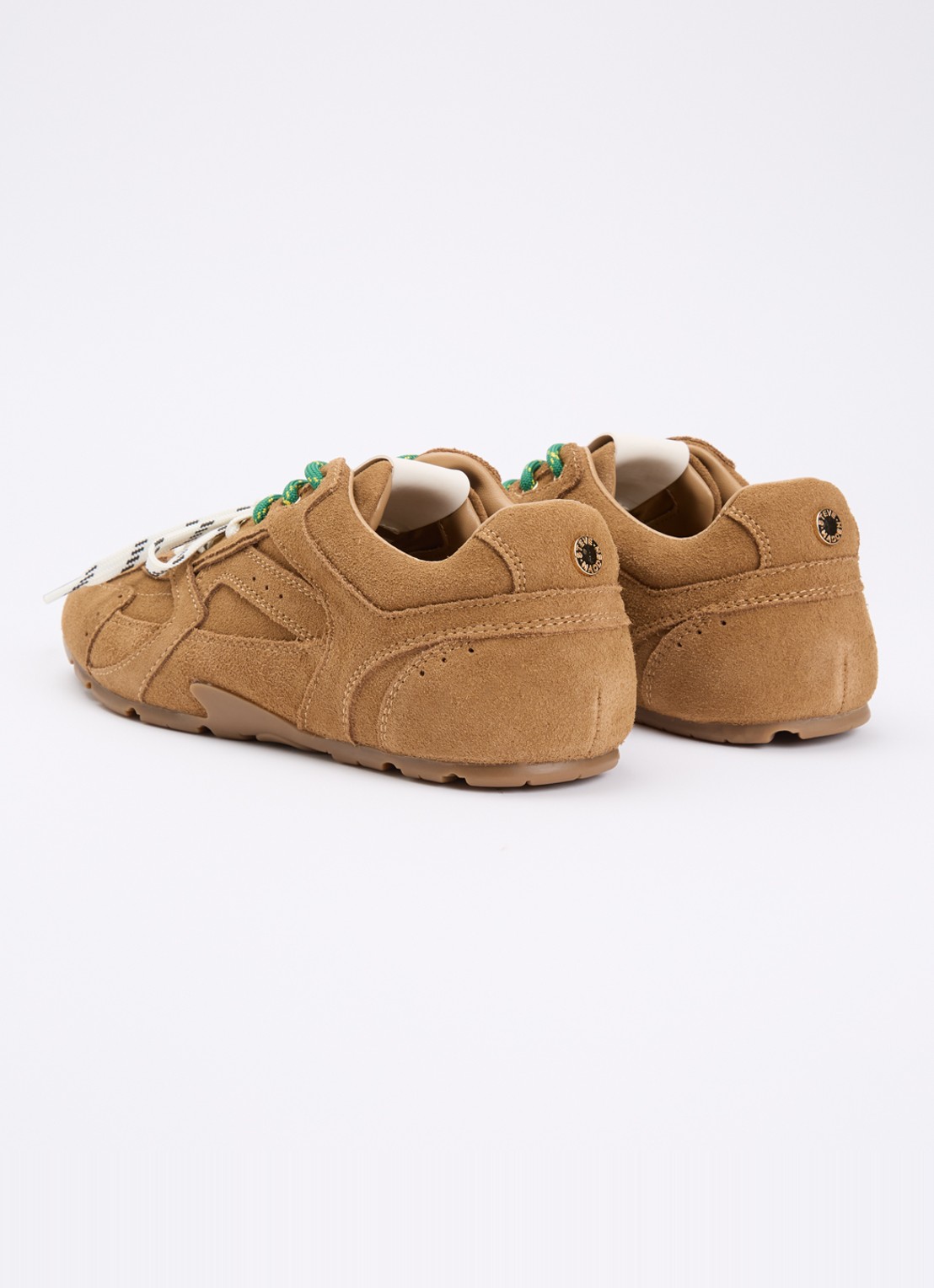 Steve Madden Asiel sneaker van suède - achterkant 6 camel