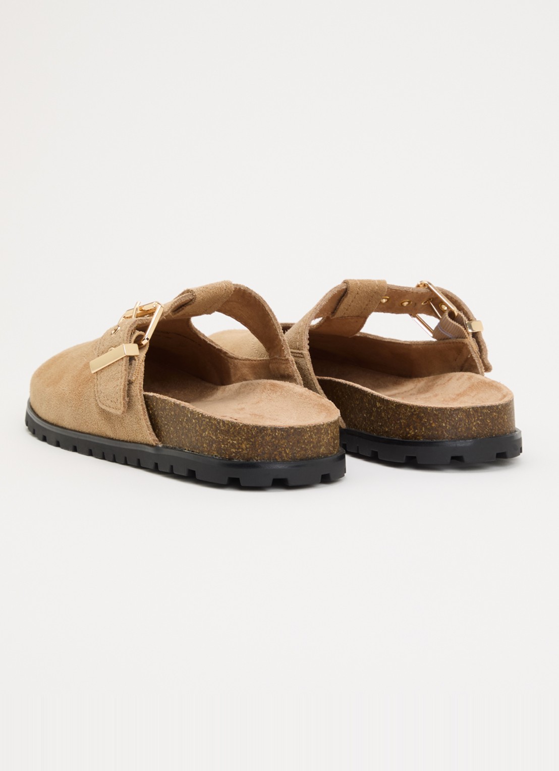 Steve Madden Atticus muiltje van suède - achterkant 4 beige
