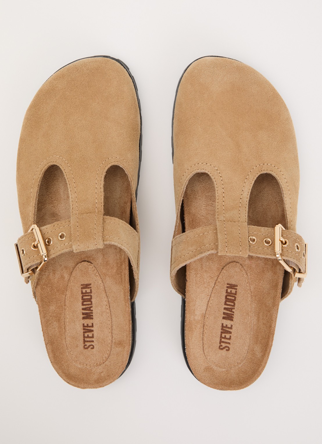 Steve Madden Atticus muiltje van suède - detail 2 beige