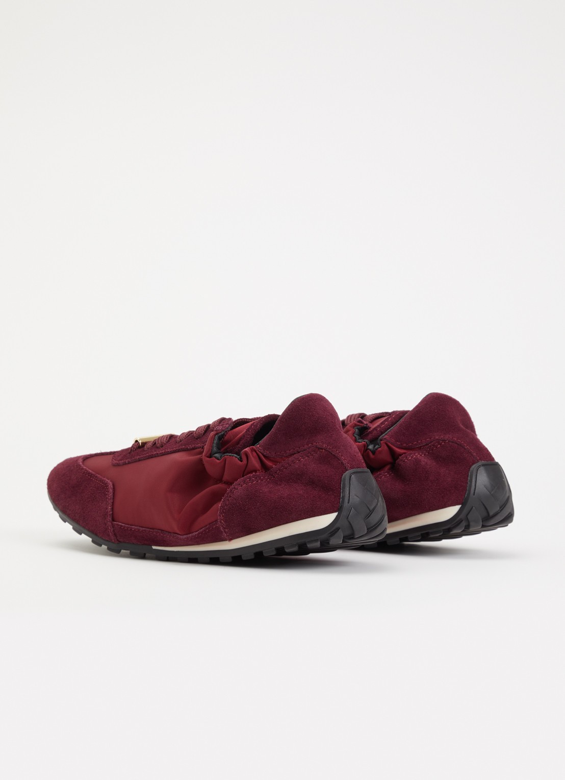 Steve Madden Bobby sneaker van suéde - achterkant bruin