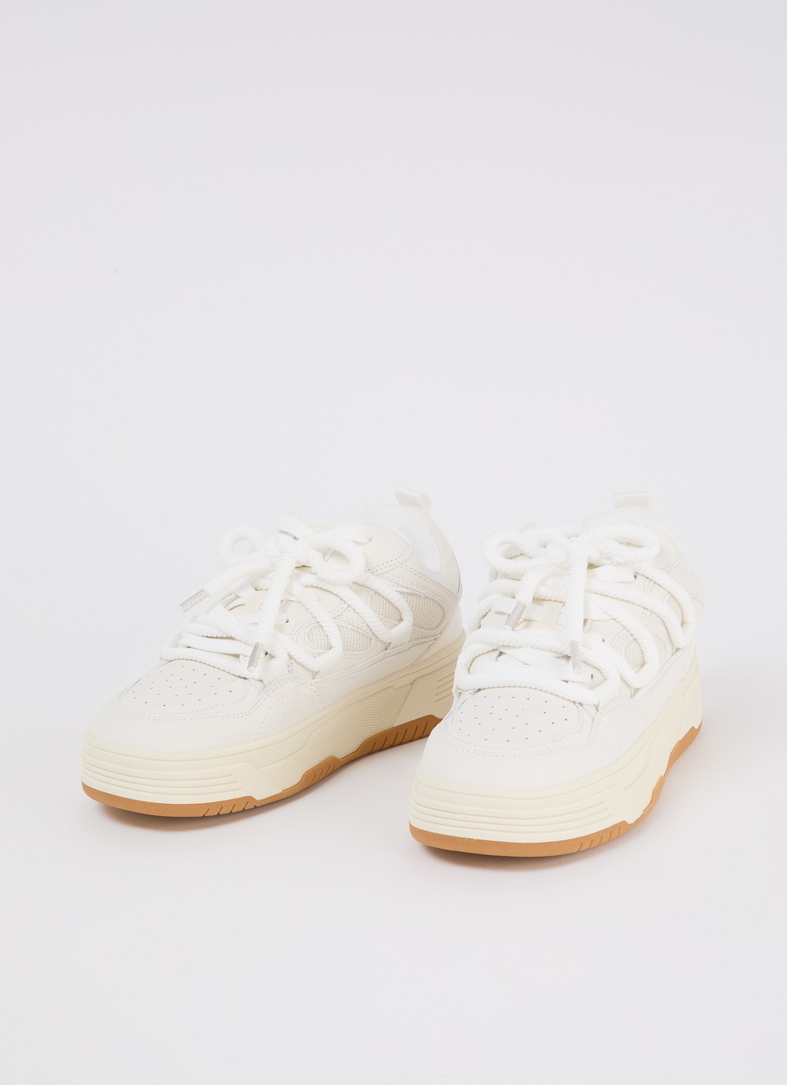 Steve Madden Boomer sneaker met logo - detail 4 wit