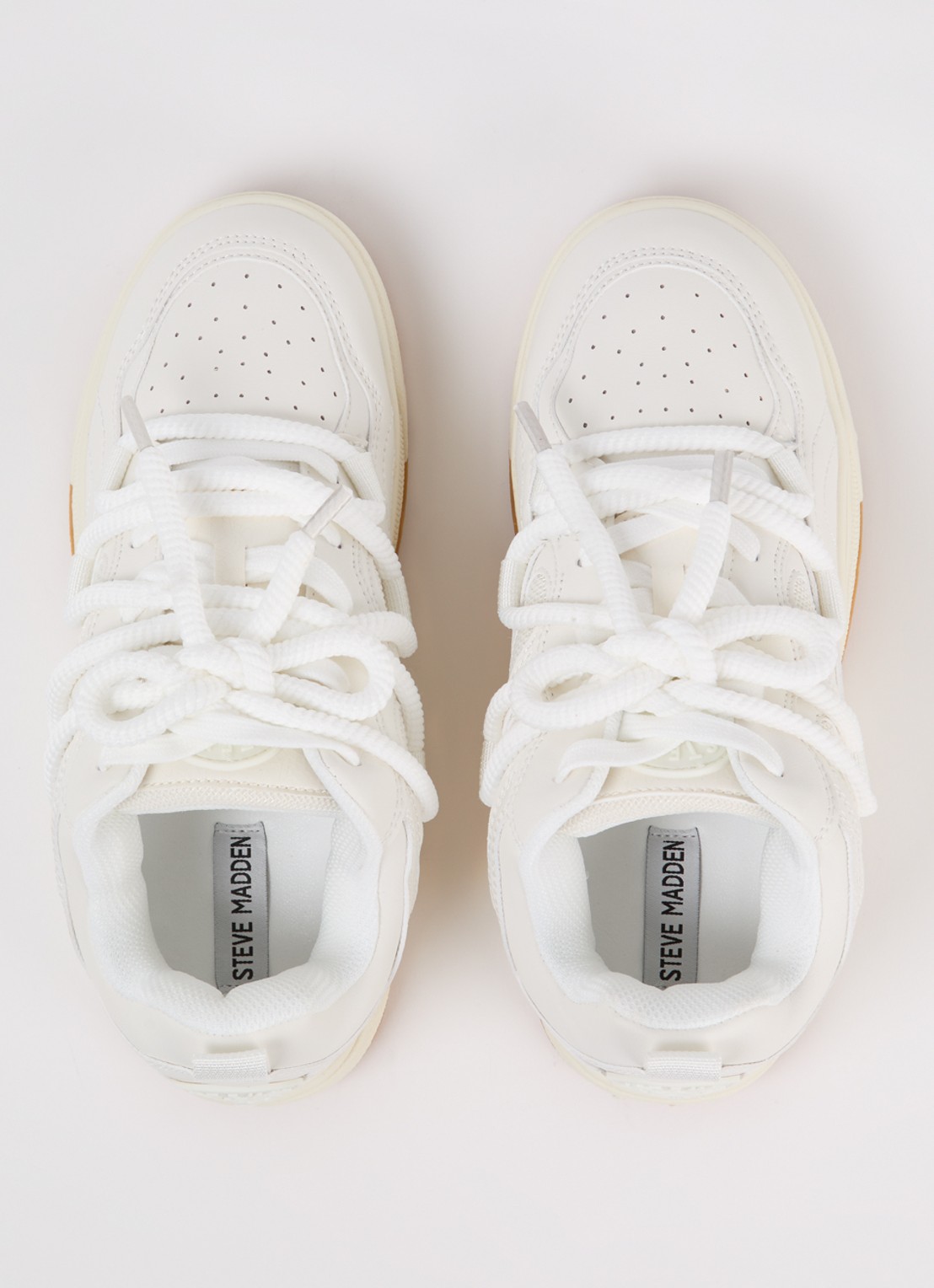 Steve Madden Boomer sneaker met logo - detail 5 wit