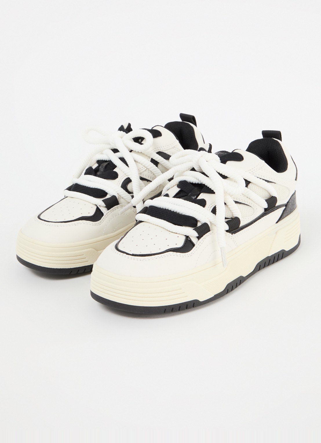 Steve Madden Boomer sneaker met logo - detail 4 gebroken wit