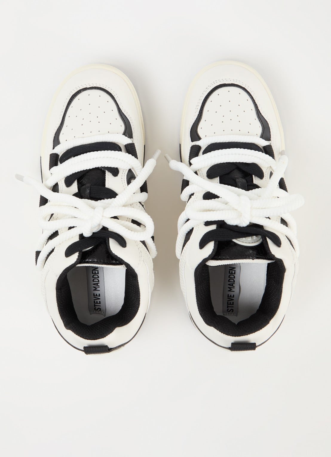 Steve Madden Boomer sneaker met logo - detail 5 gebroken wit