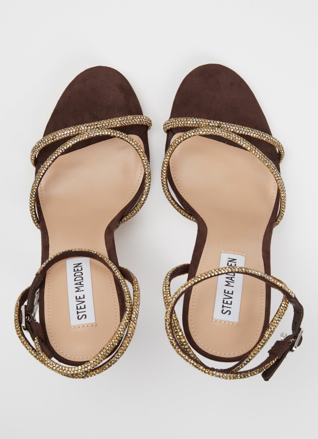 Steve Madden Bryanna sandalette met strass - detail 6 bruin