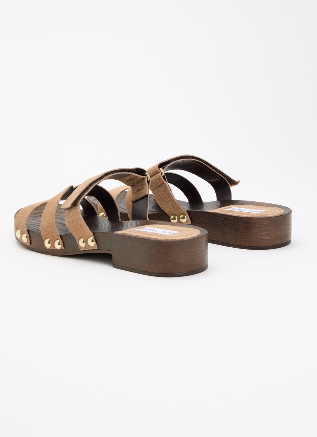 Steve Madden Canal sandaal van suède - achterkant zand