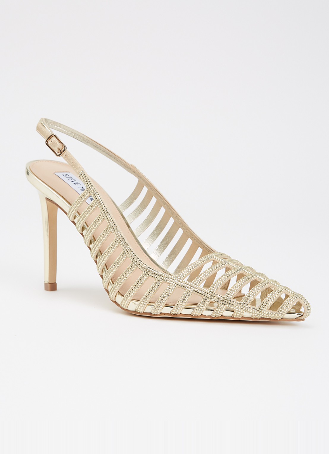 Steve Madden Carleigh pump met strass - voorkant goud