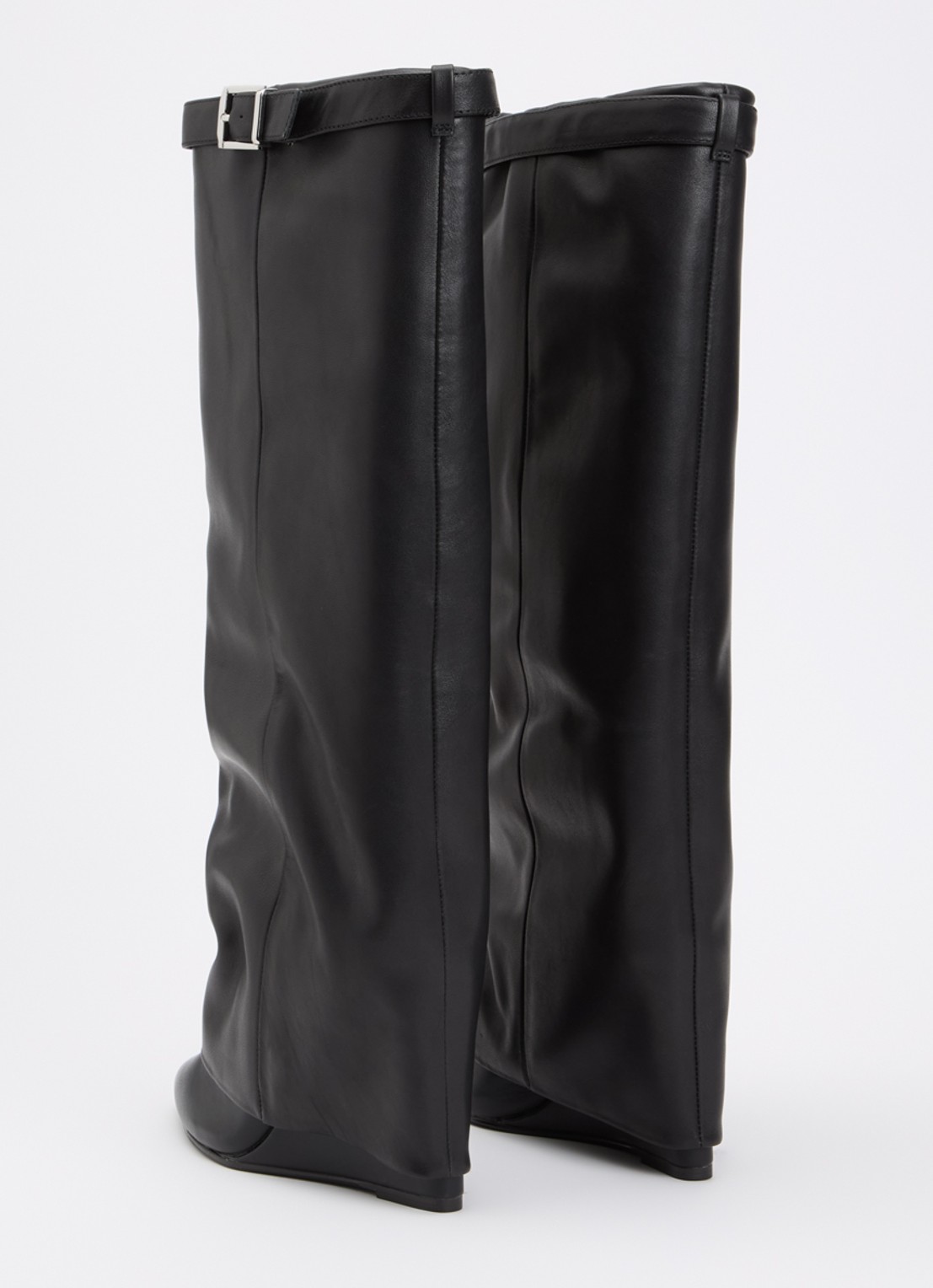 Steve Madden Corenne laars van leer - achterkant 3 zwart
