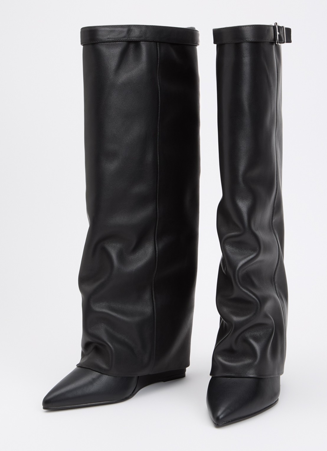 Steve Madden Corenne laars van leer - detail zwart