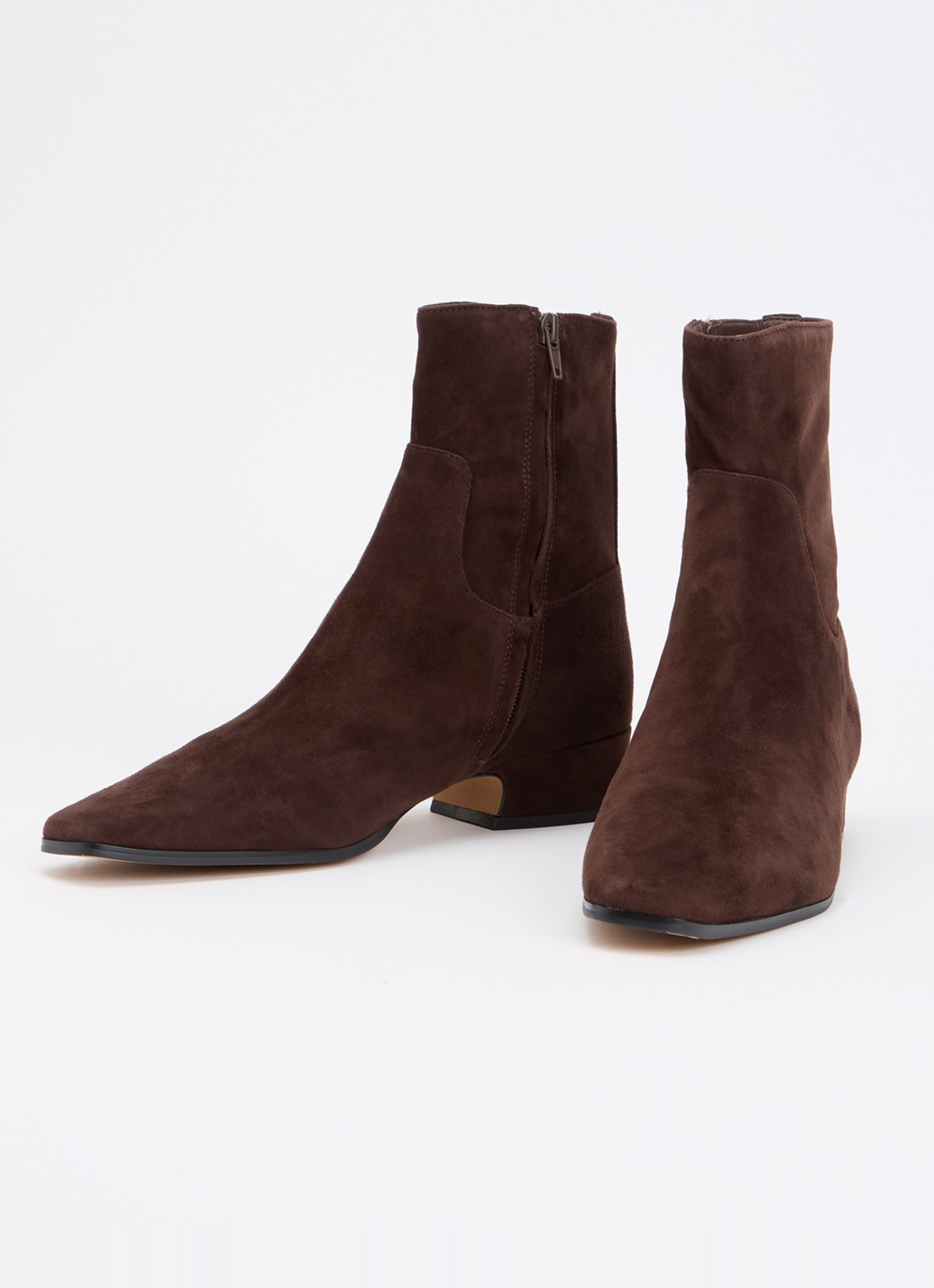 Steve Madden Dusty enkellaarsje van suède - detail 3 donkerbruin