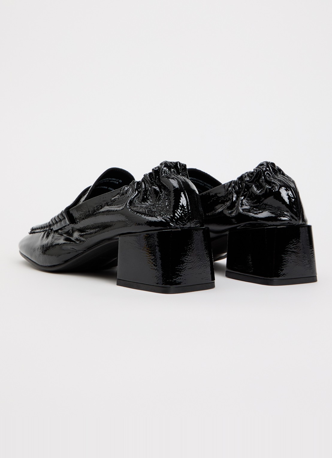 Steve Madden Estee loafer van lakleer - achterkant 5 zwart