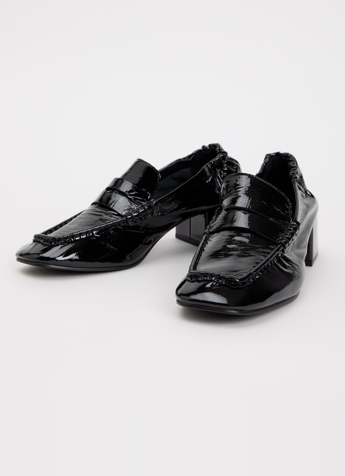 Steve Madden Estee loafer van lakleer - detail zwart