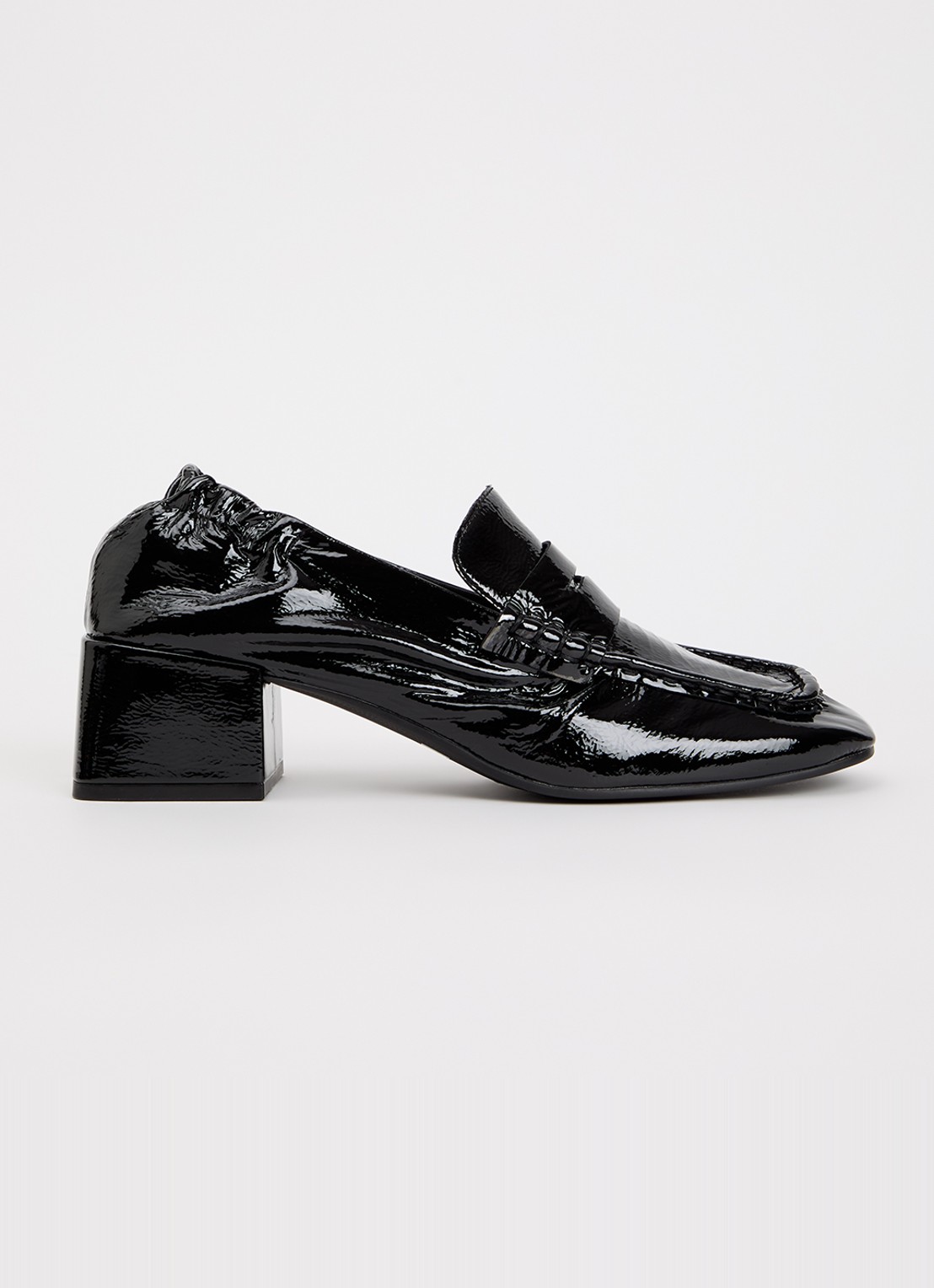 Steve Madden Estee loafer van lakleer - voorkant 4 zwart