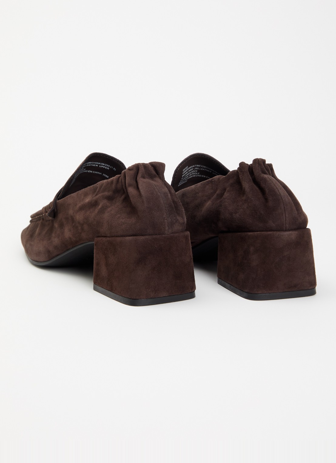 Steve Madden Estee pump van suède - achterkant 2 donkerbruin